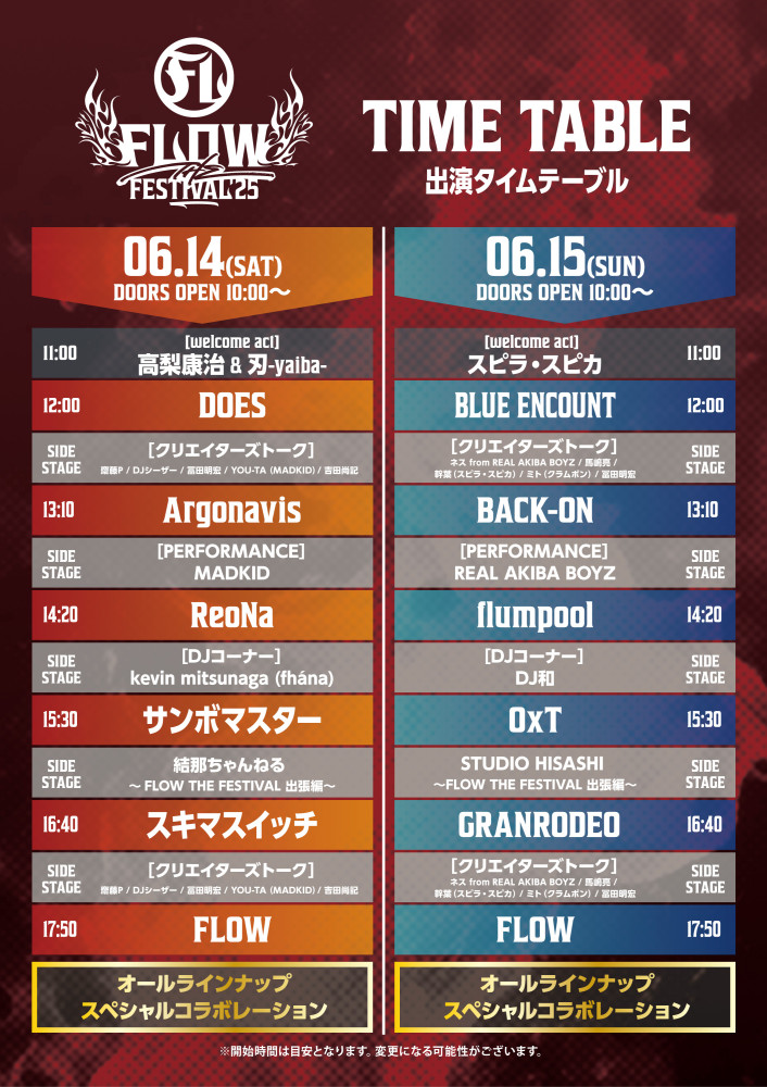 FLOW THE FESTIVAL 2025 SPECIAL WEBSITE